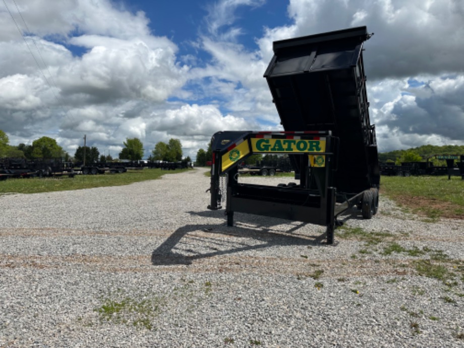 Dump trailer gooseneck  Gatormade Dump Trailers 