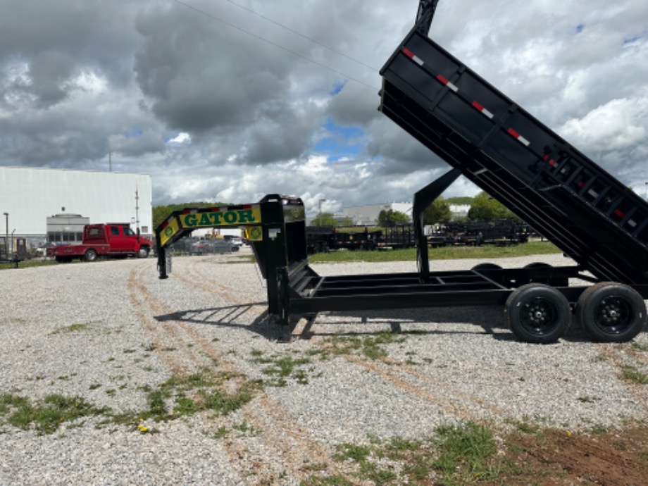 Dump trailer gooseneck  Gatormade Dump Trailers 